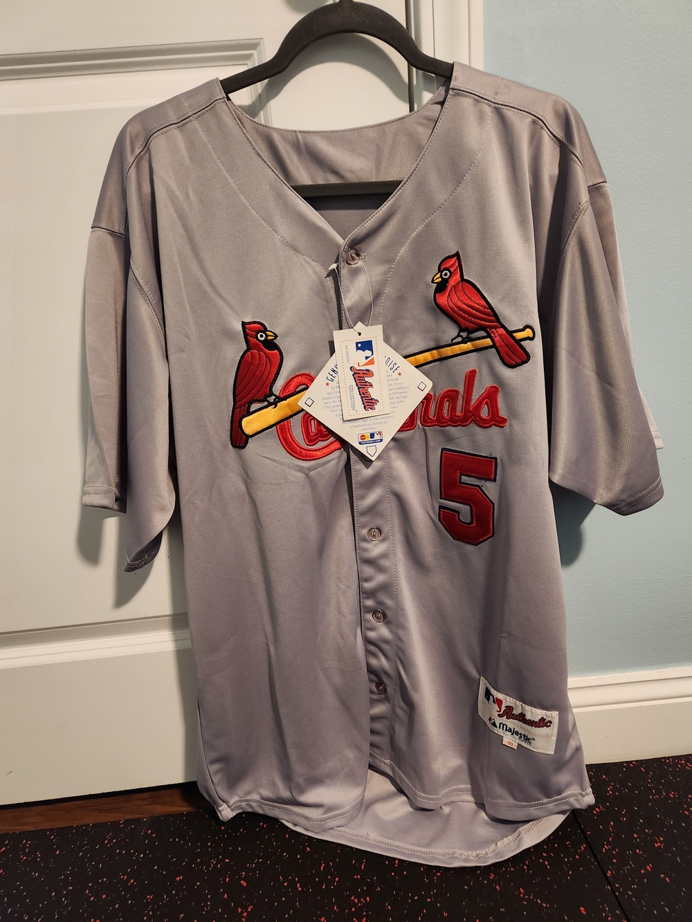 Majestic Albert Pujols St. Louis Cardinals jersey MLB Baseball Jersey in Gray &